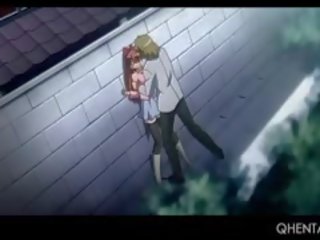 Sweet Redhead Hentai young female Giving Her Best Blowjob And Titjob