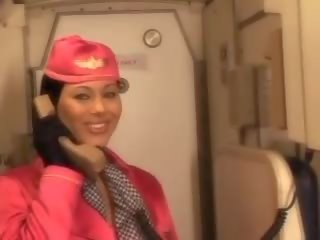 Grande ar hostess a chupar pilots grande falo