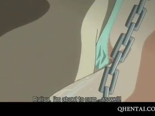 Αλυσοδεμένος/η hentai έφηβος/η βαθιά λαρύγγι στέλεχος