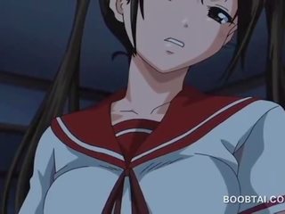 Exceptional hentai brunette pussy licked and fucked in