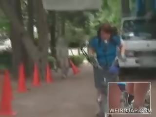 Bewitching Teen Asian Babes Riding Bikes Get Pussy All Wet